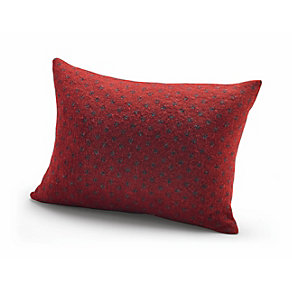 Tumbled Knit Red Jacquard Pillow Cases